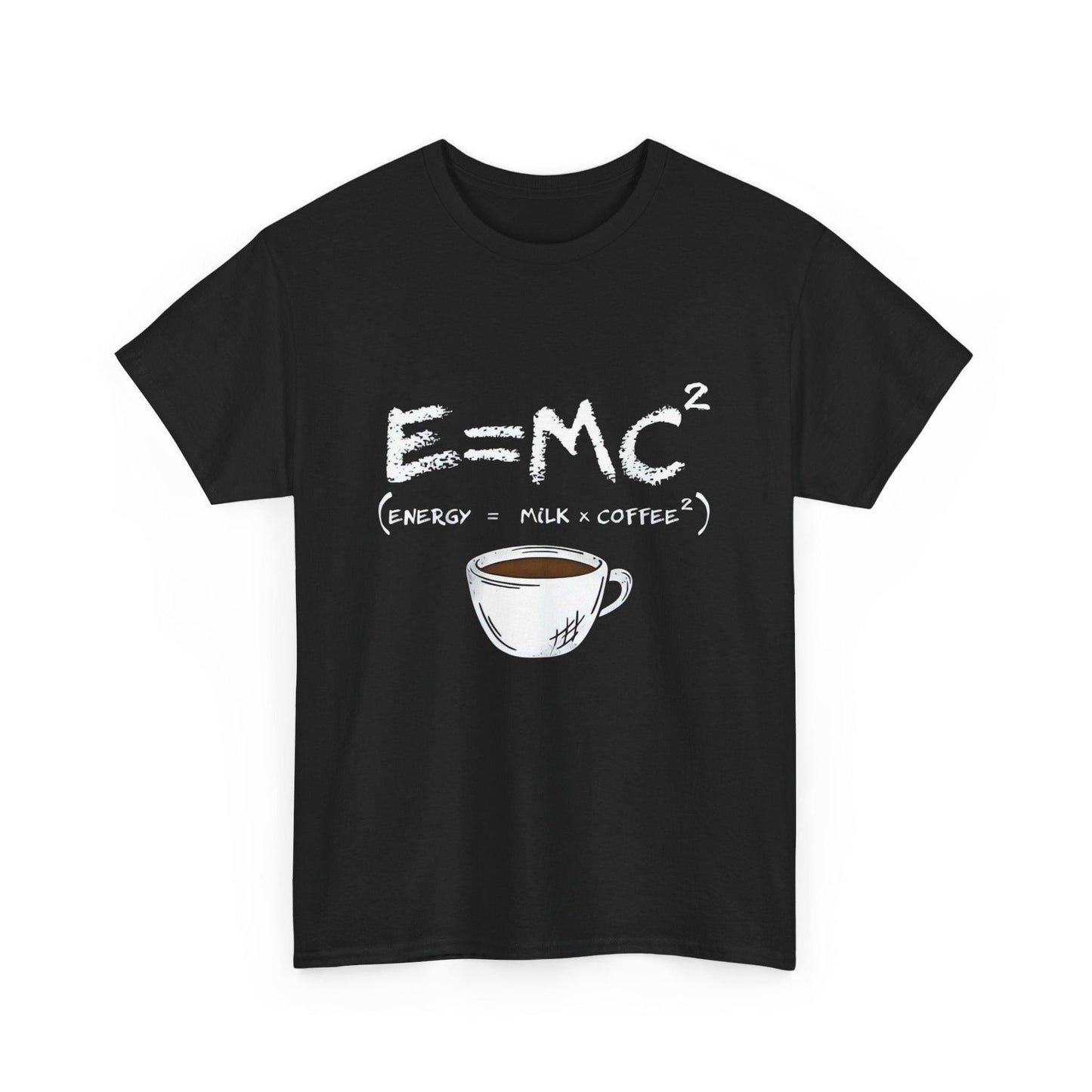 Coffee-Themed Unisex Heavy Cotton Tee - Perfect for Science Lovers - Gift for Friends, Casual Wear, Everyday Tee, Coffee Lovers, Geeky Gift