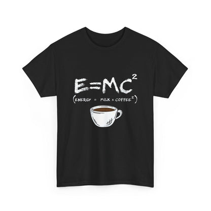 Coffee-Themed Unisex Heavy Cotton Tee - Perfect for Science Lovers - Gift for Friends, Casual Wear, Everyday Tee, Coffee Lovers, Geeky Gift