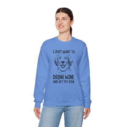 Wine Lover Sweatshirt - Unisex Heavy Blend Crewneck