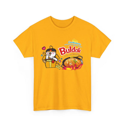 Buldak Ramen T-shirt, Spicy Carbonara Ramen Noodle Shirt, Foodie Tee, Korean Noodle Lovers Gift, Ramen Bowl T-Shirt, Funny Food Shirt