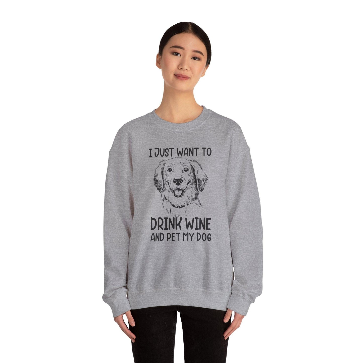 Wine Lover Sweatshirt - Unisex Heavy Blend Crewneck