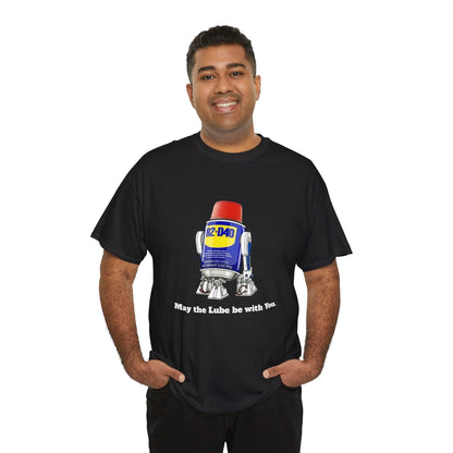 Star Wars R2-D40 Unisex Heavy Cotton Tee, Cute Droid Cousin of R2-D2, Sci-Fi Fan Gift, Space Robot Shirt, Graphic Tee, Geeky Apparel