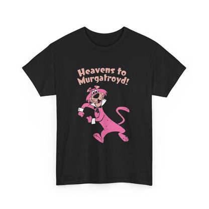 Snagglepuss Heavens to Murgatroyd Graphic Tee, Cartoon Character Shirt, Retro Style Unisex Top, Funny Quote T-shirt, Gift for Cartoon Lovers