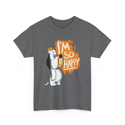 Droopy Dog T-Shirt, Funny Cartoon Tee, Humorous Dog Lover Shirt, Happy Dog Graphic Top, Unisex Cotton Tee, Retro Cartoon Apparel