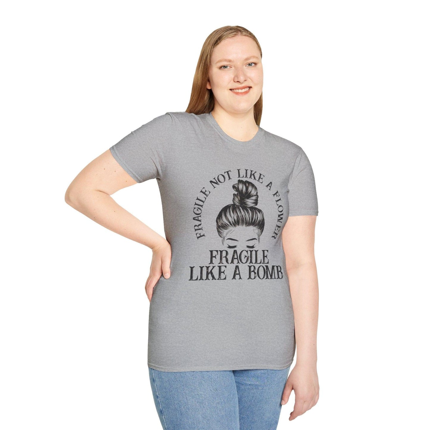 Empowering Quote T-Shirt, Feminist Tee, Gift for Her, Softstyle Graphic Top, Casual Wear, Birthday Present