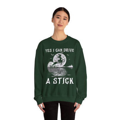 Witch Crewneck Sweatshirt - Yes I Can Drive a Stick