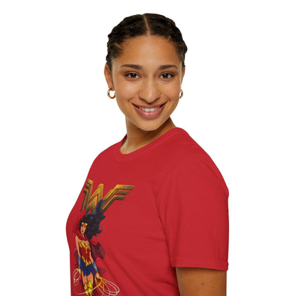 Wonder Woman Graphic Tee, Superhero T-Shirt, Comic Book Fan Gift, Justice League Shirt, DC Comics Apparel, Female Power Top