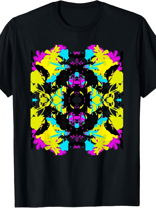 KALEIDOSCOPE Colorful Optical Reflecting Shapes Pattern GIFT T-Shirt